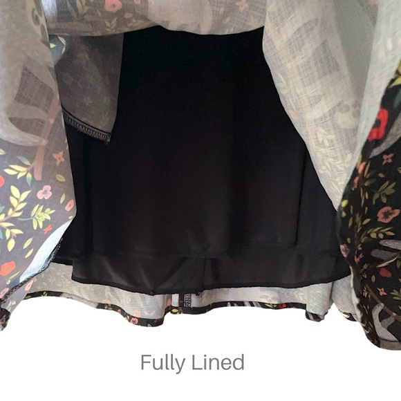 LA SOUL NWOT SLEEVELESS FIT & FLARE SMILING SLOTH DRESS LINED | SIZE: SMALL - Picture 7 of 11